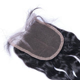 Natural Curly Virgin Human Hair Natural Black Closure