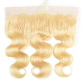 Body Wave 13*4  Lace Frontal Virgin Human Hair Blonde