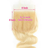 Body Wave  5*5 Lace Closure Virgin Human Hair Natural 613