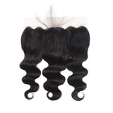 Body Wave 13*6 Lace Frontal Virgin Human Hair Natural Black