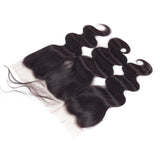 Body Wave 13*4  Lace Frontal Virgin Human Hair Natural Black