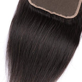 Straight  6*6  Lace Closure Virgin Human Hair Natural Black