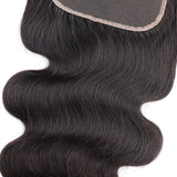 Body Wave 6*6 Lace Closure Virgin Human Hair Natural Black