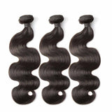 Bundle Deals With Frontal Body Wave Virgin Human Hair Natural Black